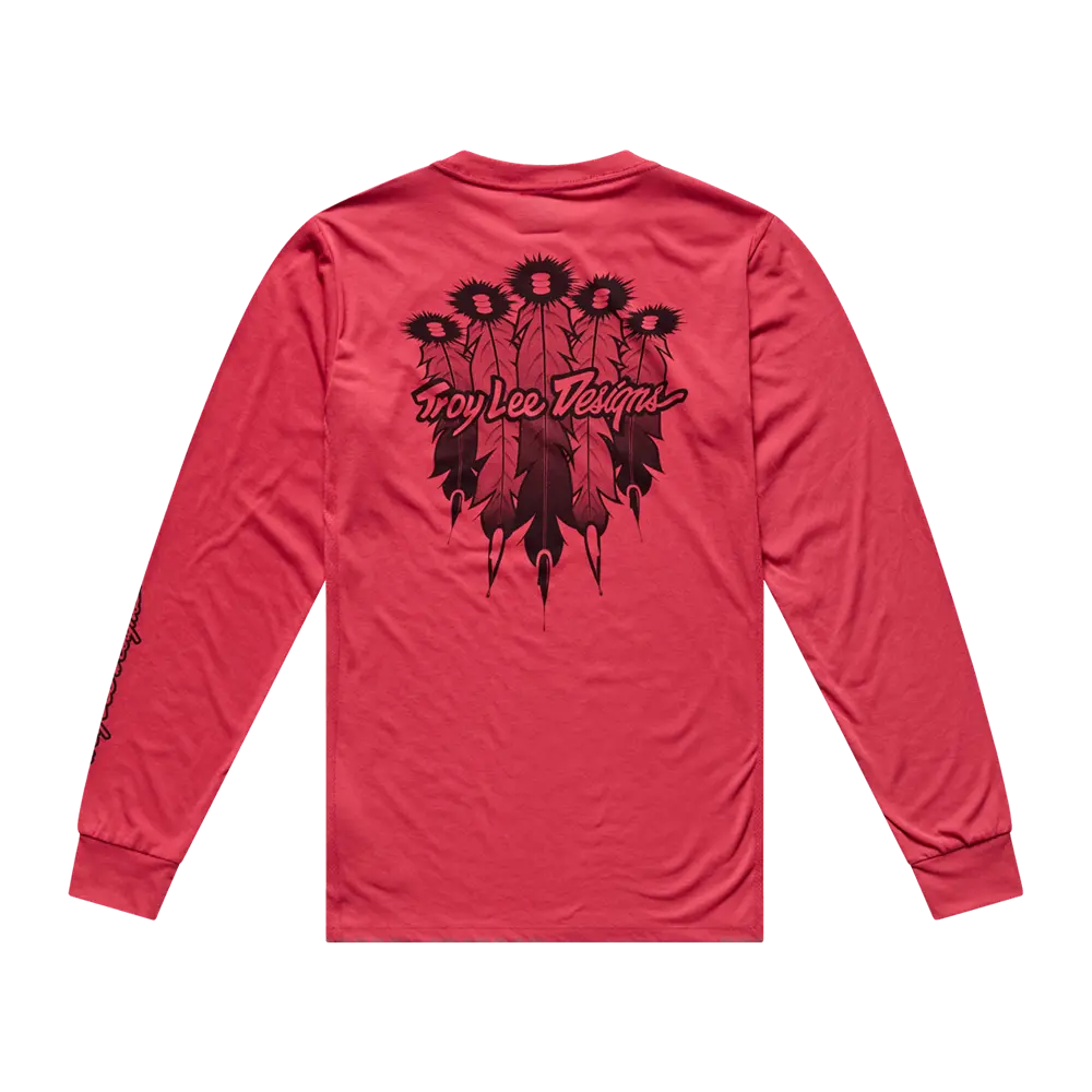 SKYLINE RIDE LONG SLEEVE TEE FEATHERED EMBER