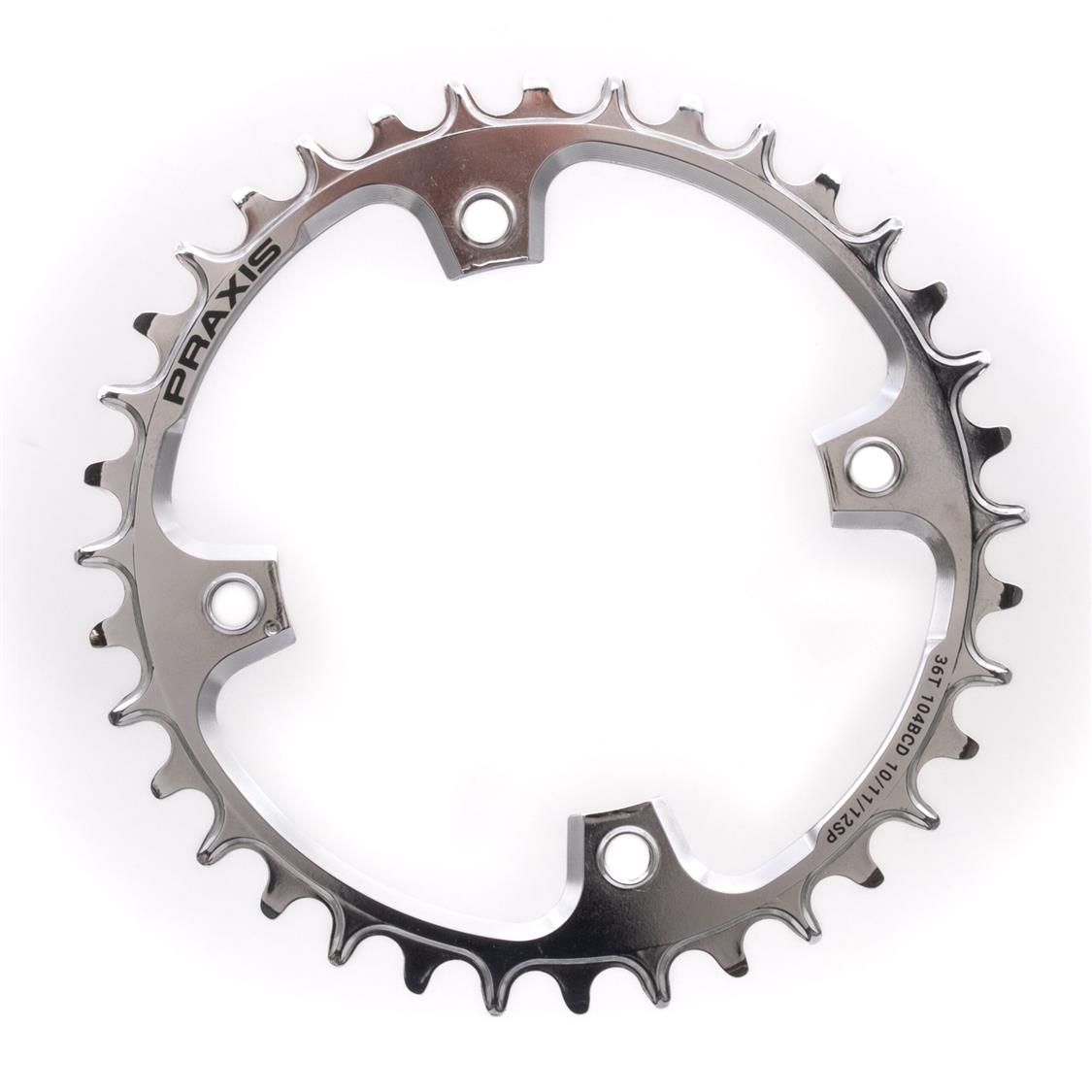 Praxis - MTB E-Ring Steel Silver PVD 104 BCD 1x NW