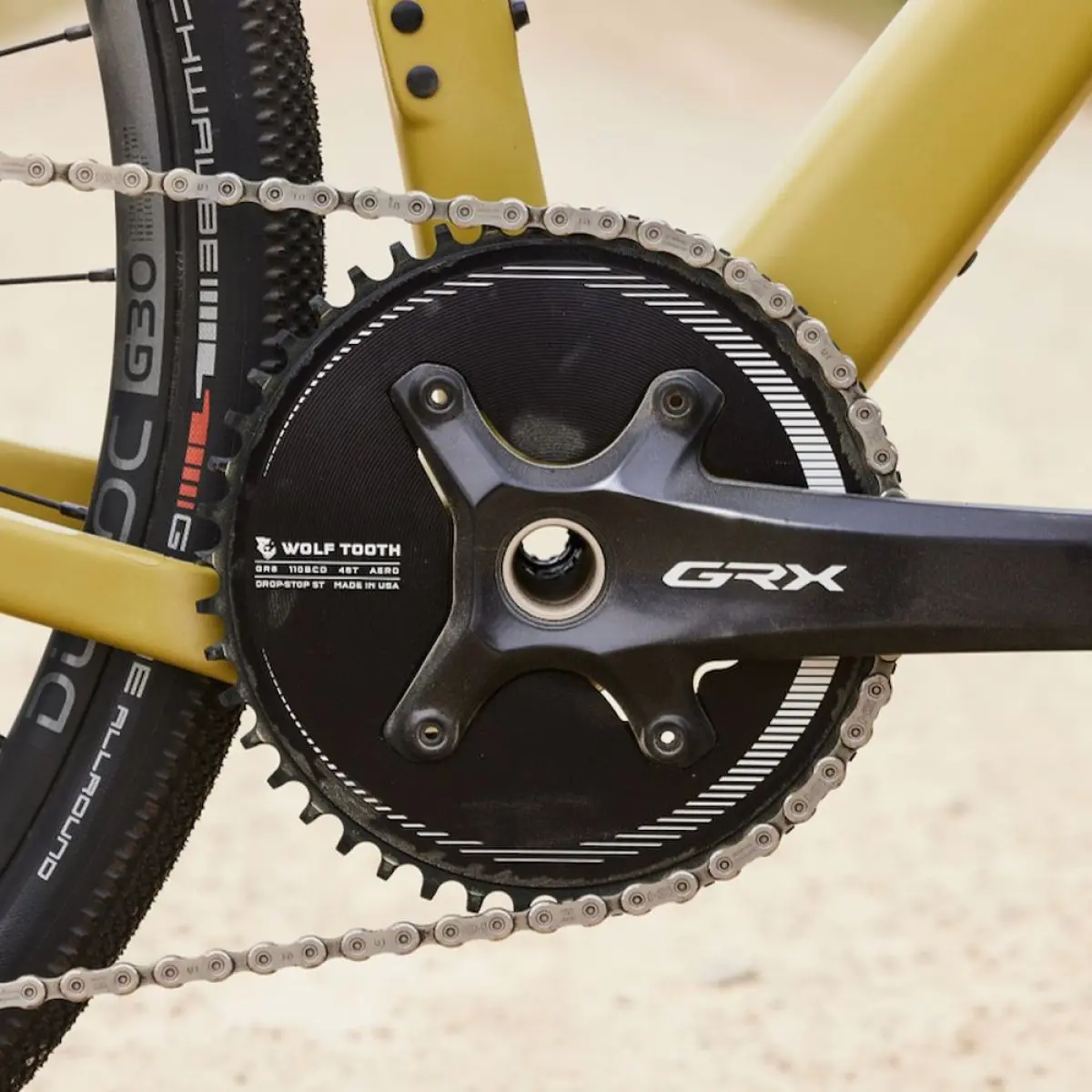 SHIMANO GRX AERO 1X DROP-STOP ST CHAINRING - 110 x 4 BCD - SHIMANO HG+ image 4