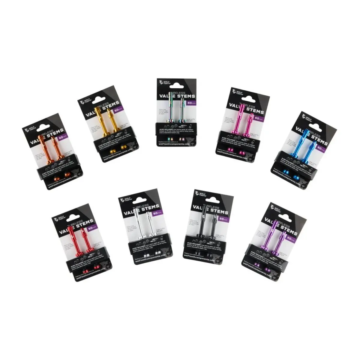 WOLF TOOTH - TUBELESS VALVE STEM KIT - 44MM image 6