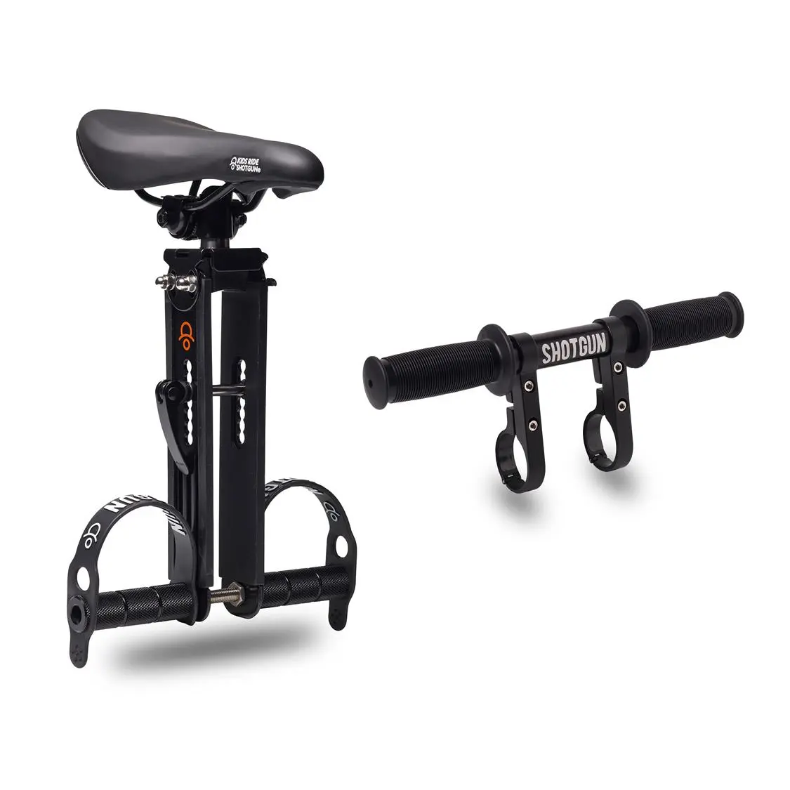 Kids Ride Shotgun - Child Bike Seat + Handlebar Combo
