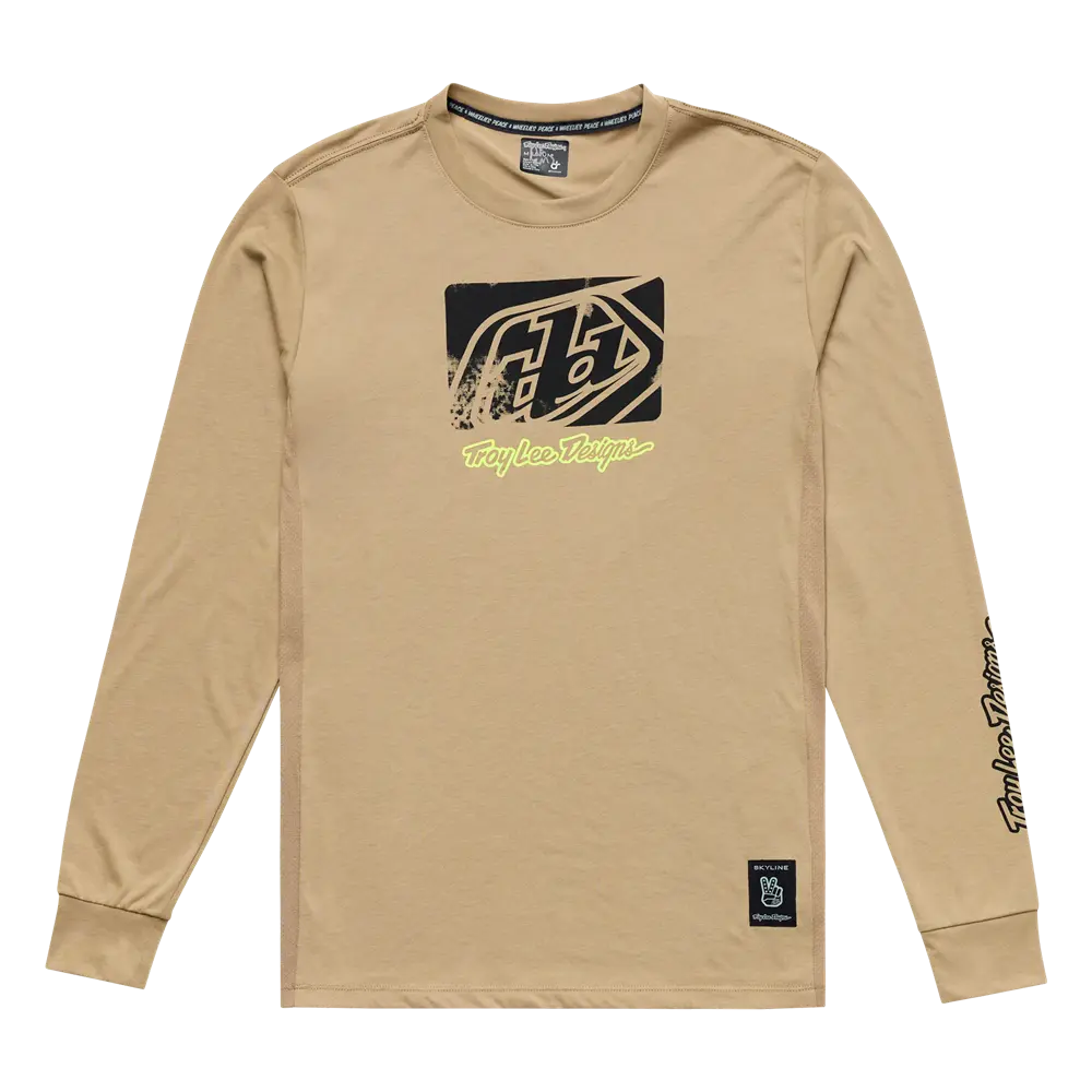 SKYLINE LONG SLEEVE RIDE TEE SCRUBBED