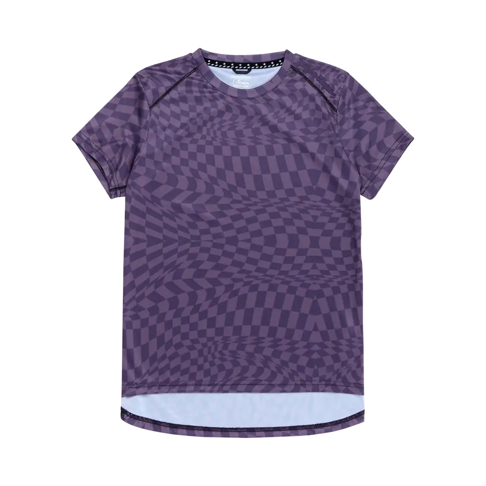 WOMENS LILIUM SS JERSEY TWISTED CHECKERS DEEP