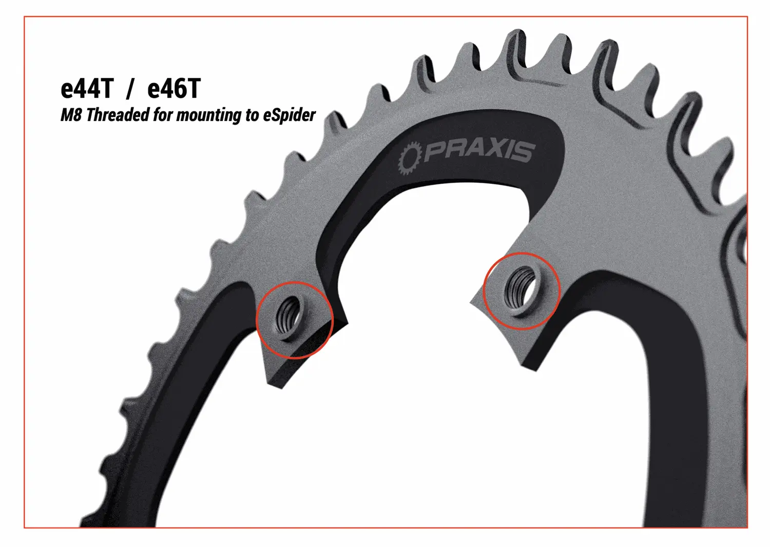 Praxis - ROAD E-Ring Steel 110 BCD 1x NW image 3