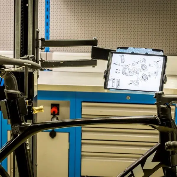 Unior Tablet Holder with Folding Arms for 1693EL Electric Stand image 2