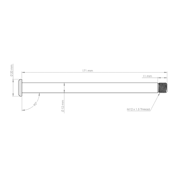 Burgtec Yeti 171mm Rear Axle image 10
