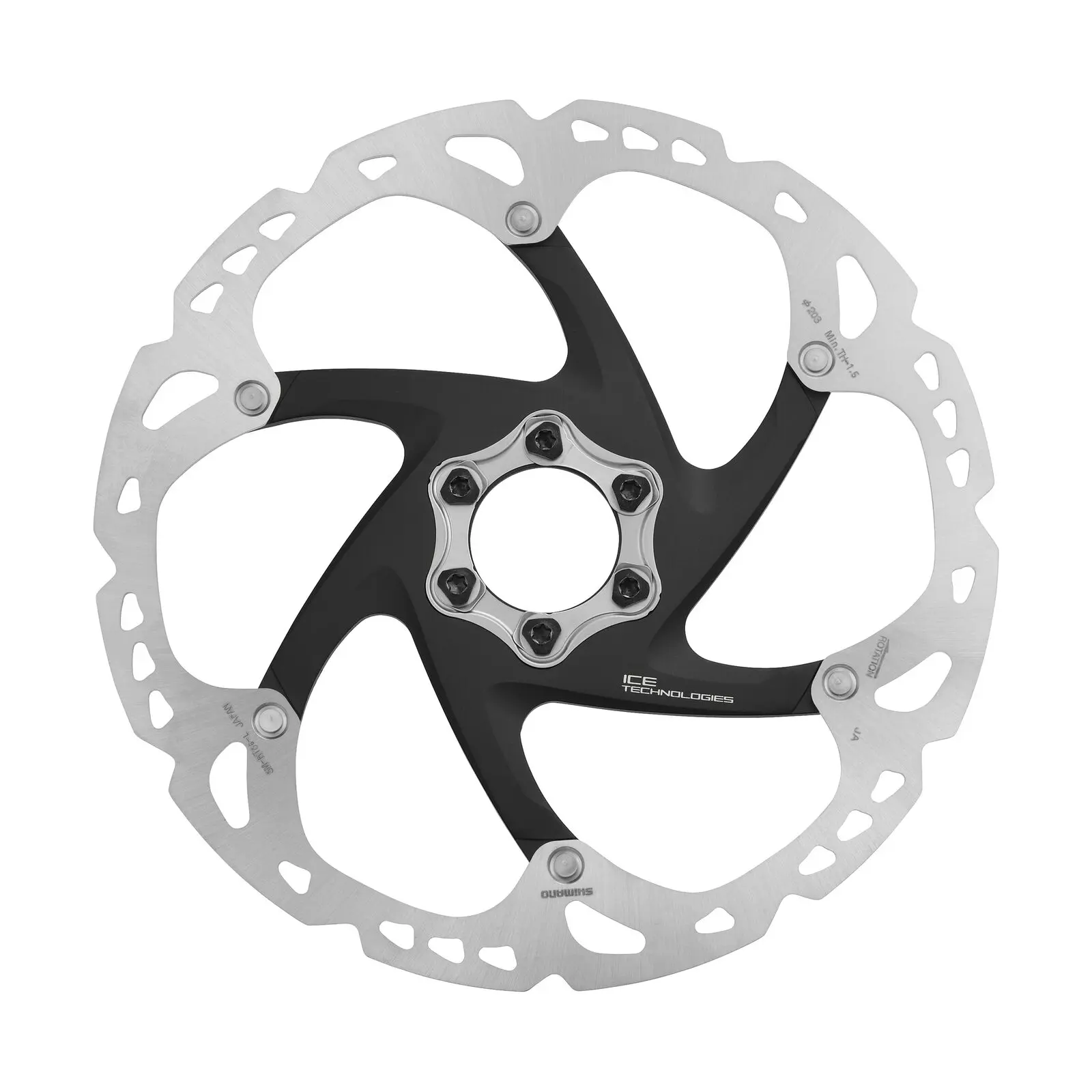SHIMANO Disc Brake Rotor SM-RT86 6-bolt ICE TECHNOLOGIES image 2