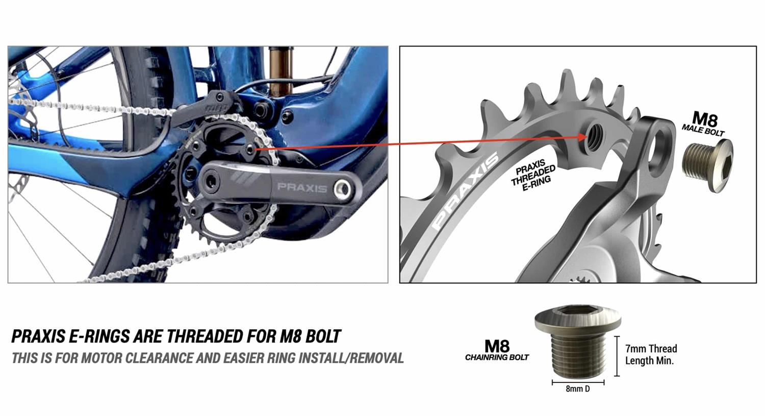 Praxis - MTB E-Ring Steel 104 BCD 1x NW image 6