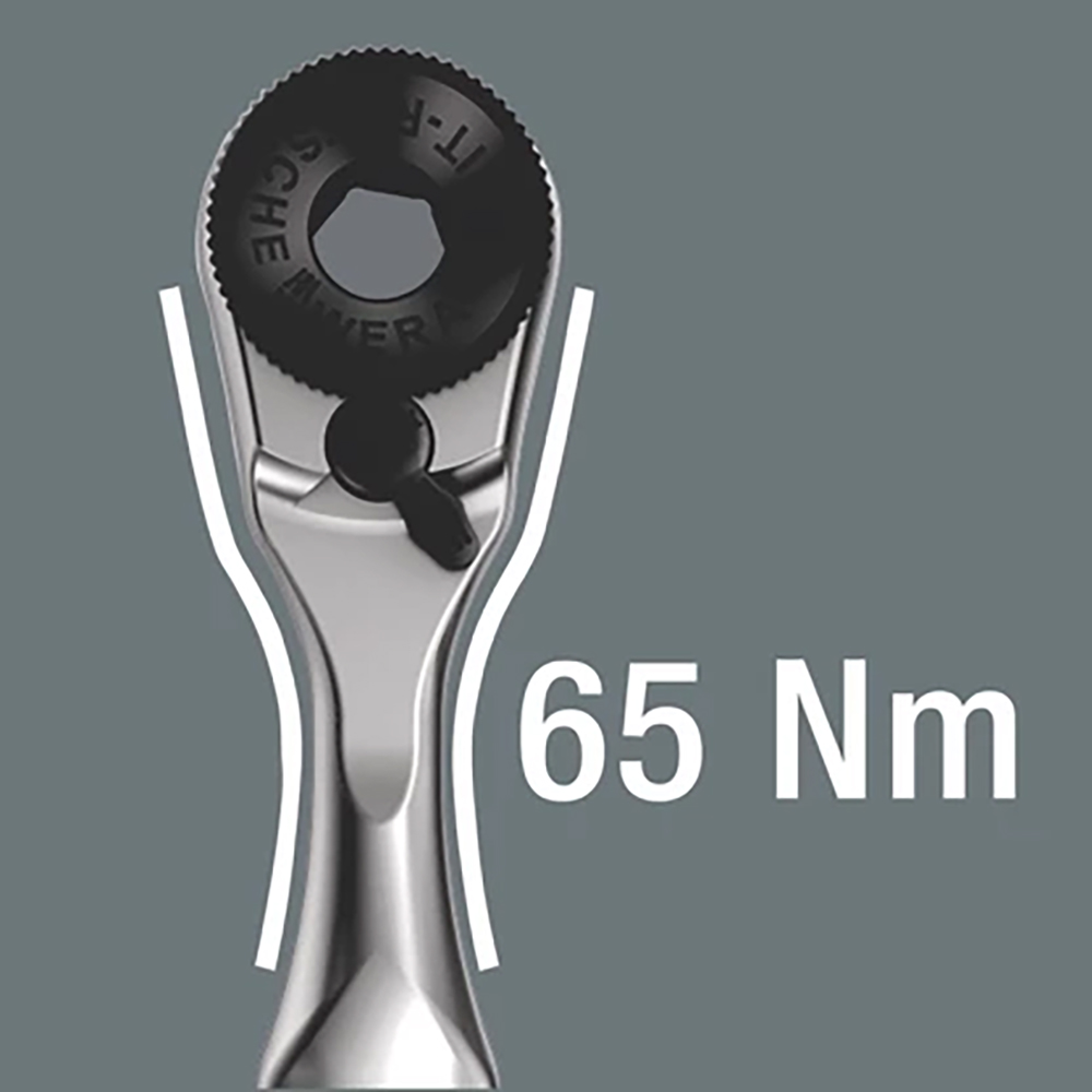 Wera 8001 A Zyklop Mini 1 Ratchet with 1/4