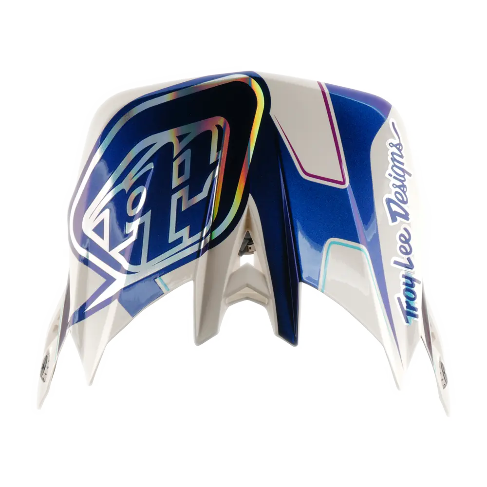 D4 VISOR FLARED WHITE / INDIGO