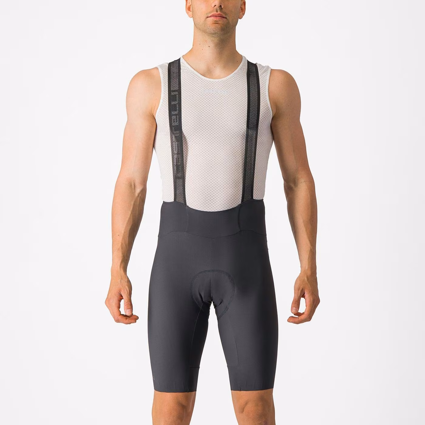 Castelli Espresso Bibshort Men's Dark Gray image 3