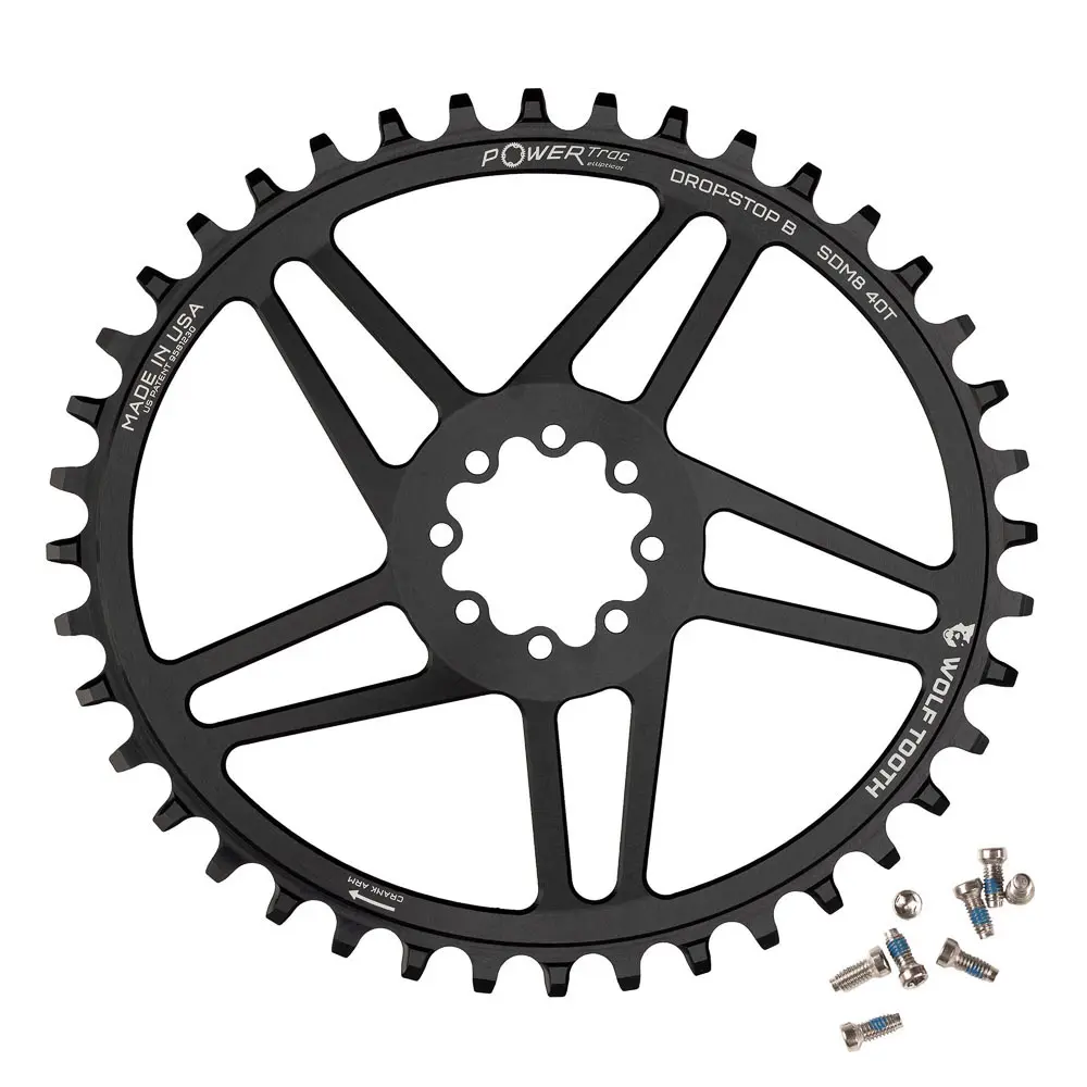 SRAM 8-BOLT DM ROAD/GRAVEL OVAL DROP-STOP CHAINRING